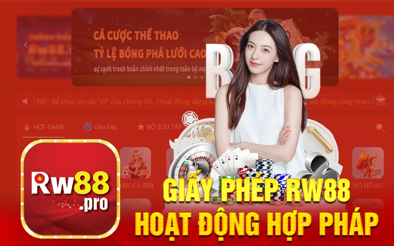 Giấy phép RW88 hoạt động hợp pháp