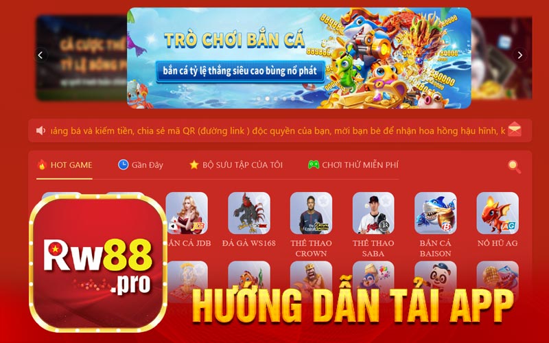 Hướng dẫn tải Rw88